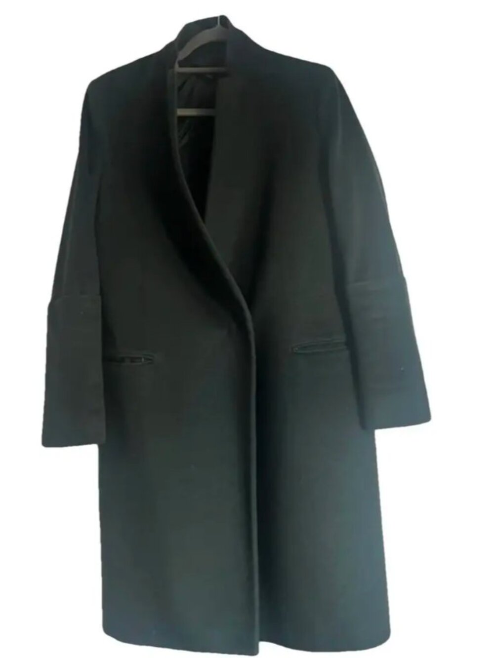 Forest Green Wool Cashmere Coat